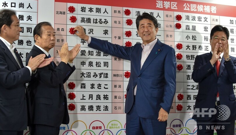 安倍首相率いる連立政権、過半数維持へ 参院選