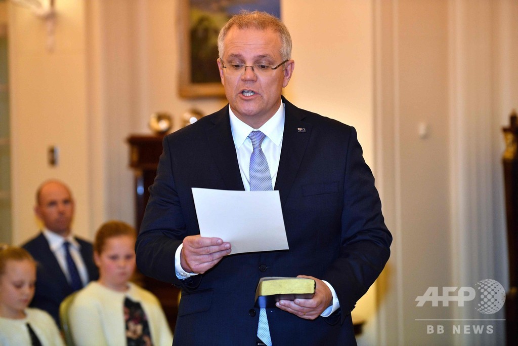 モリソン新首相 就任早々トランプ大統領と電話会談 オーストラリア 写真2枚 国際ニュース Afpbb News