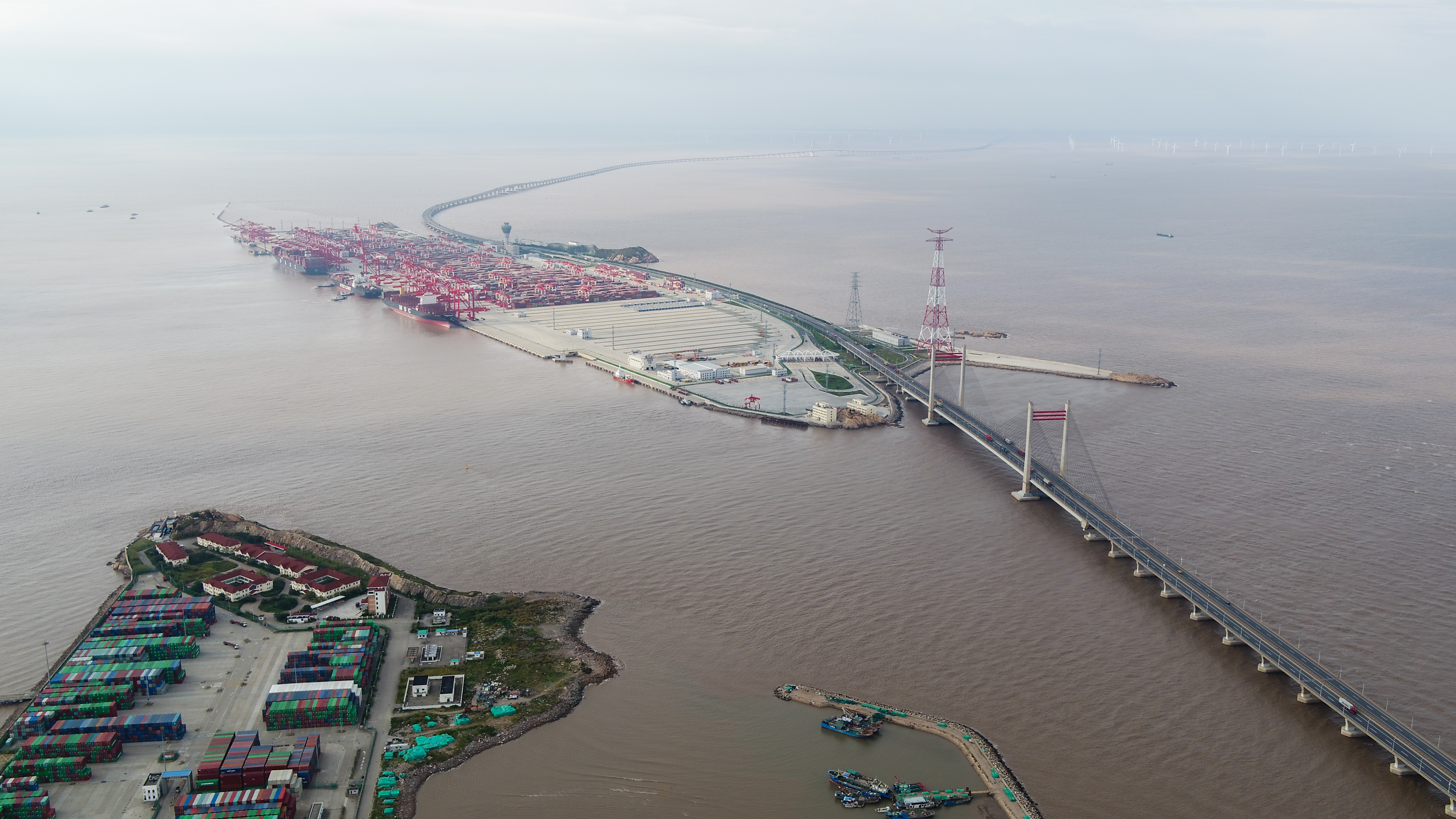 空から見た上海自由貿易試験区