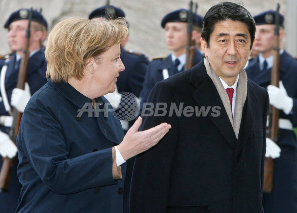 欧州歴訪中の安倍首相、メルケル首相と会談へ ドイツ 写真16枚 国際ニュース：AFPBB News