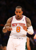 12-13NBAは23日、プレーオフ1回戦（7回戦制）第2戦が行われ、ニューヨーク・ニックス（New York Knicks）は87-71でボストン・セルティックス（Boston Celtics）を下し、対戦成績を2勝0敗とした。

歓喜するニューヨーク・ニックスのJ・R・スミス（J.R. Smith、2013年4月23日撮影）。(c)AFP/Getty Images/NBAE/Al Bello