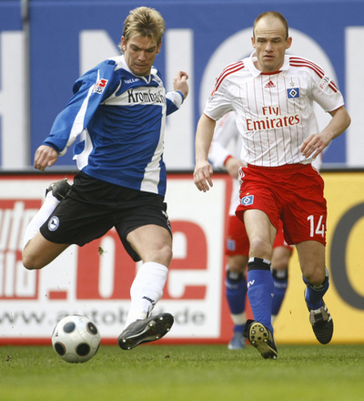 ハンブルガーSV ホームでアルミニア・ビーレフェルトと引き分ける