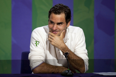 ウィンブルドン7勝目のフェデラー、ウッズからの声援に感謝