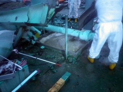 福島第1原発の汚染水漏れ、一部が海に流出か