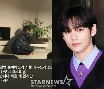 BTS V、植物と過ごす日々「アルバム準備と育成で大忙し」