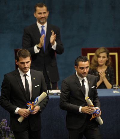 カシージャスとシャビがスペイン皇太子賞を受賞