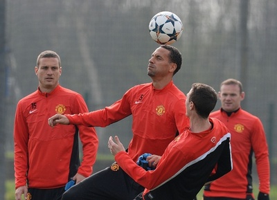 マンU、ファーディナンドが練習参加もラファエウは欠席 欧州CL