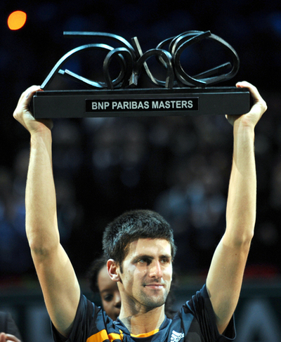 ジョコビッチが2週連続優勝、パリ・マスターズ