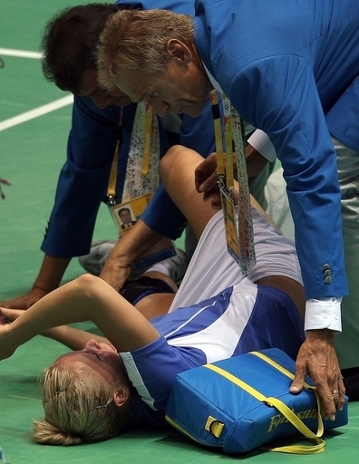 相手選手の棄権により広瀬がバドミントン女子単2回戦へ