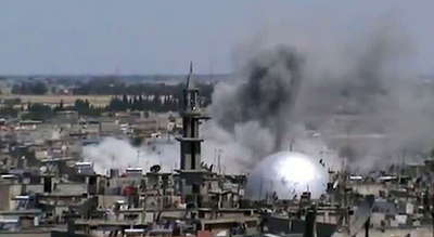 シリア政府軍の攻撃で83人死亡、監視団体発表