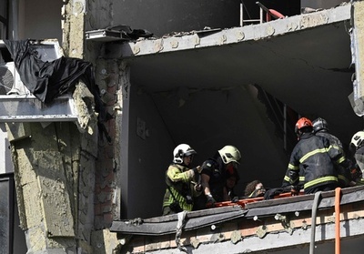 ミサイル攻撃で1人死亡、4人負傷 ウクライナ首都