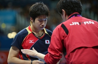 水谷が4回戦で敗退、卓球男子シングルス