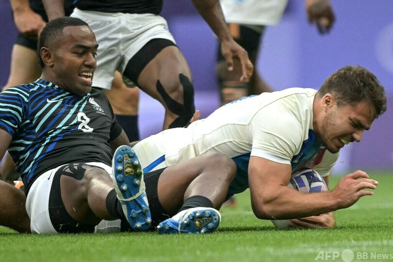 デュポンが仏に金第1号もたらす パリ五輪7人制ラグビー男子