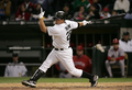 3回裏に三振に倒れるホワイトソックスのジム・トーミ（%%Jim Thome%%）。(c)AFP/Getty Images Jonathan Daniel