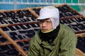 千葉県南房総市にある外房捕鯨の男性従業員（2019年1月17日撮影）。(c) Kazuhiro NOGI / AFP