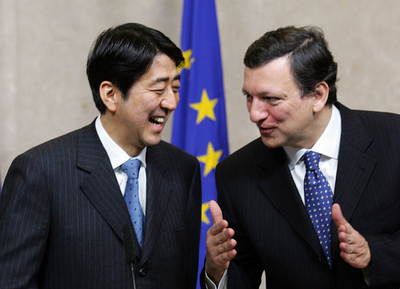 安倍首相、バローゾ欧州委員会委員長と会談 - ベルギー