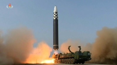動画:北朝鮮、新型ICBM「火星17」発射と発表 映像公開