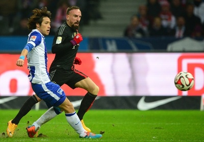 バイエルンがヘルタに勝利、2位と暫定で勝ち点10差