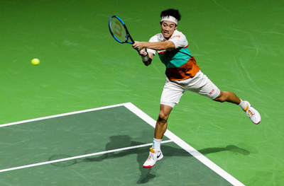 錦織「ほぼ完璧」、ワウリンカとの準決勝に進出 ABNアムロ