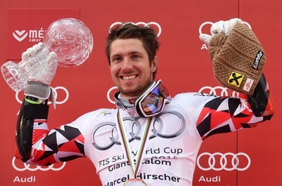 ヒルシャーが史上初の総合4連覇決める、アルペンスキーW杯