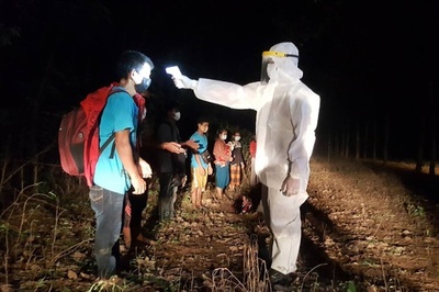 タイ国軍、国境で不法入国取り締まり