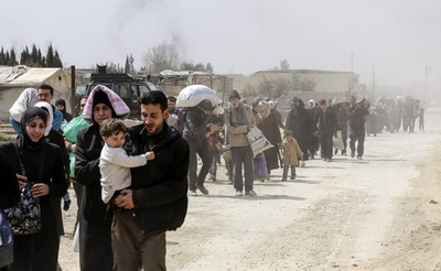 シリア・東グータから民間人約2万人が大量脱出