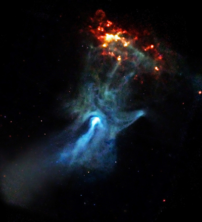 チャンドラX線観測衛星がとらえた宇宙の「手」