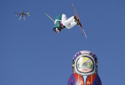 ソチ五輪の撮影に「空からの視点」、無人機カメラ史上初導入