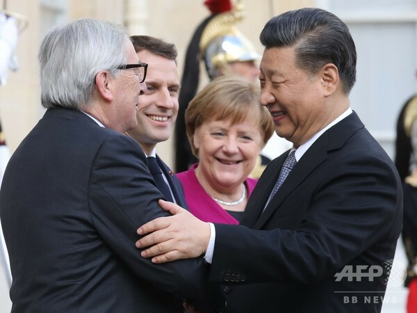 中国・EU首脳が4者会談、懸念払拭目指す習氏 メルケル氏は「互恵性」求める