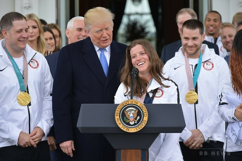 平昌五輪・パラ米代表がトランプ氏表敬、一部選手は不参加