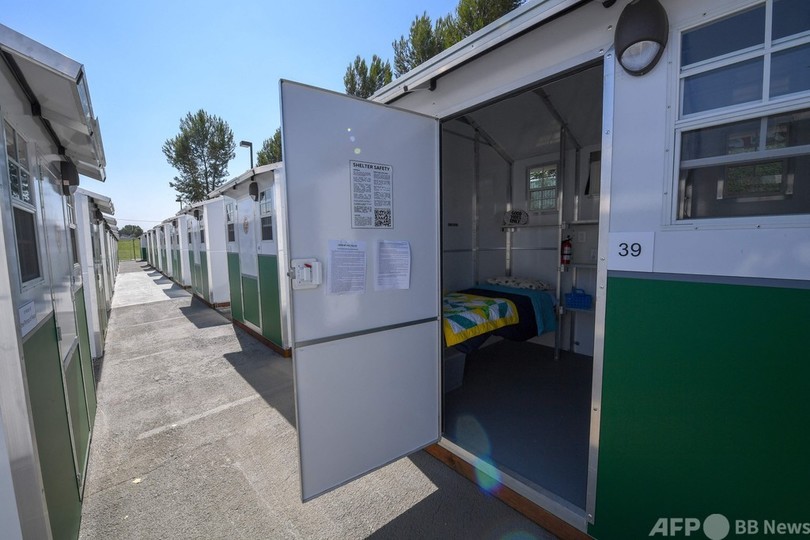 ホームレス問題解決なるか 小さな住宅「タイニーホーム」 米LA