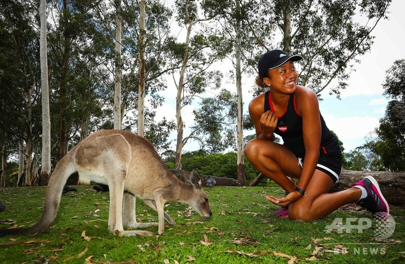 大坂なおみ、動物たちと触れ合い笑顔 豪ブリスベン