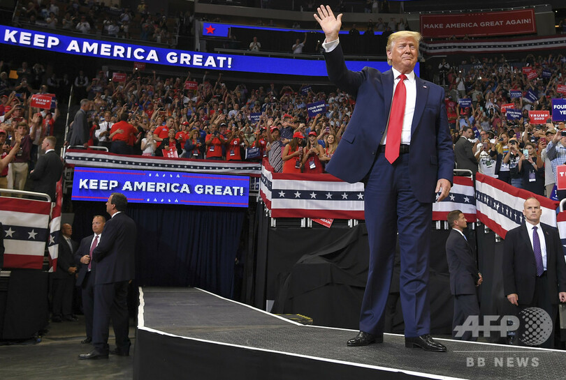 トランプ氏、2020年大統領選への立候補を正式表明 2万人が「USA、USA!」