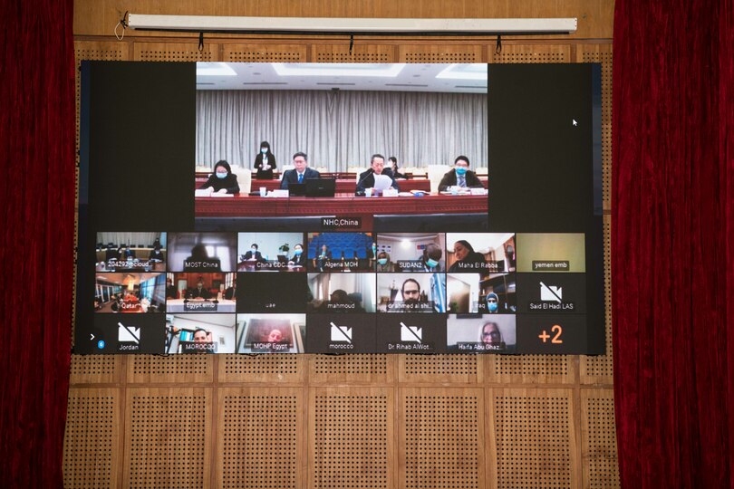 中国とアラブ連盟、初の新型コロナ感染対策専門家ビデオ会議開催