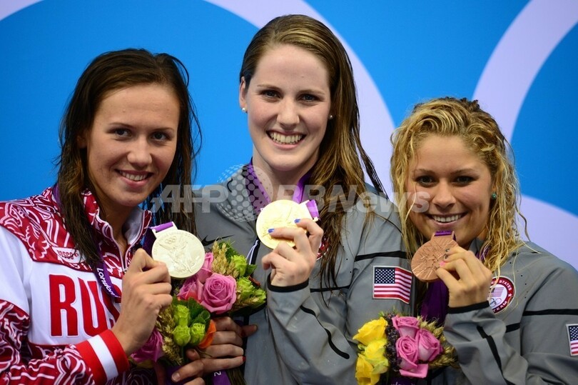 17歳フランクリンが世界新で金、女子200メートル背泳ぎ