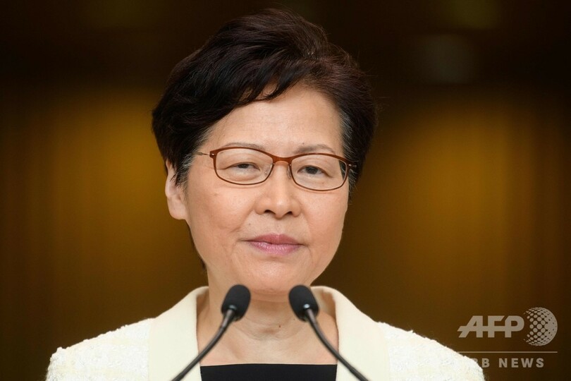 香港行政長官、辞任「考えたこともない」 音声流出は「非常に遺憾」