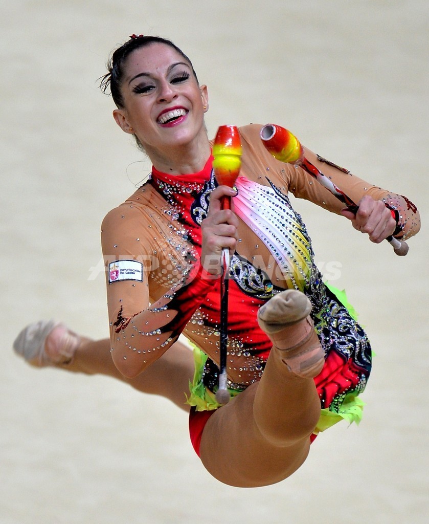 新体操世界選手権で撮影された華麗な演技 写真25枚 国際ニュース：AFPBB News