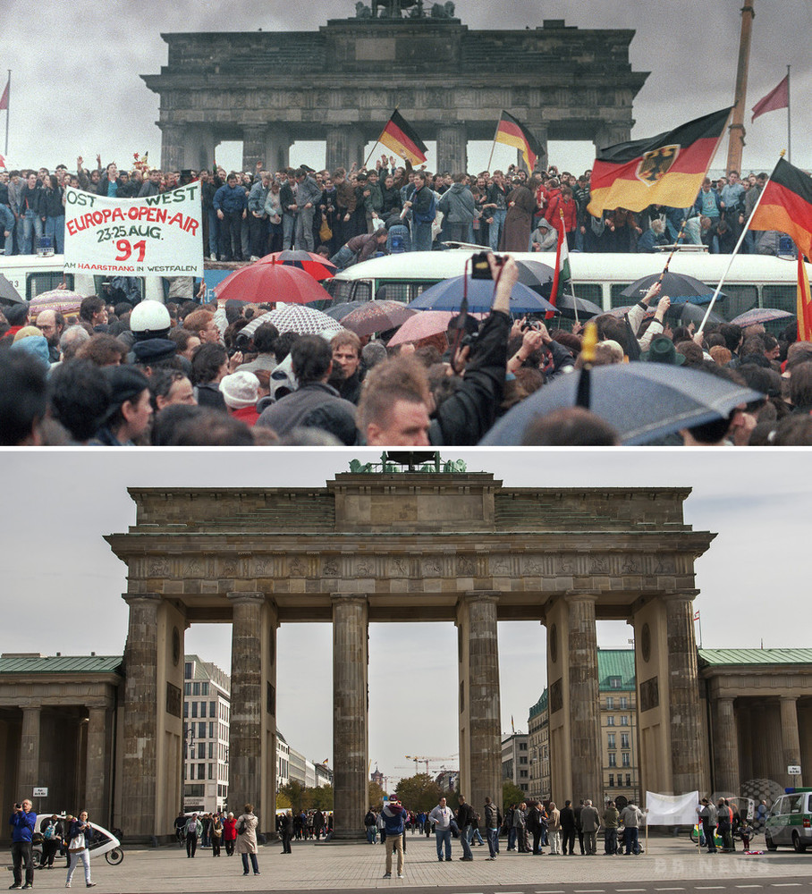 国際ニュース：AFPBB Newsベルリンの壁崩壊から25年、写真で比べる当時と今