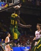 FIBAバスケットボール・ワールドカップ（FIBA Basketball World Cup 2014）、グループB、クロアチア対セネガル。得点するハマディー・ヌジャイ（Hamady Ndiaye、2014年9月1日撮影）。(c)AFP/PIERRE-PHILIPPE MARCOU