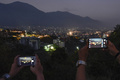 停電に見舞われたベネズエラの首都カラカス（2019年3月9日撮影）。(c) Matias DELACROIX / AFP