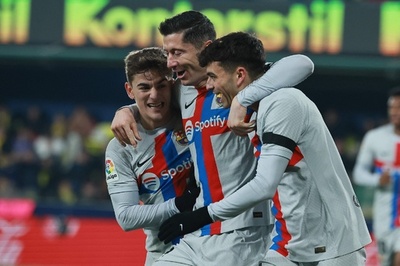 首位バルサがビジャレアルに勝利 レアルと暫定勝ち点11差に