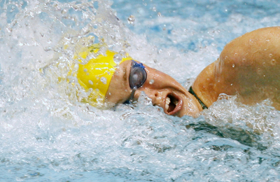 モンク 男子200メートル自由形で金メダルを獲得