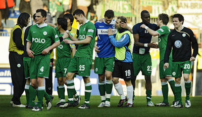 VfLボルフスブルク ビーレフェルトに快勝し7連勝