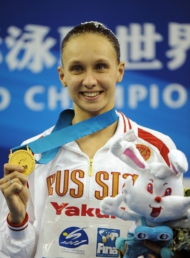 イシェンコが金メダル 足立5位 シンクロ ソロTR、世界水泳