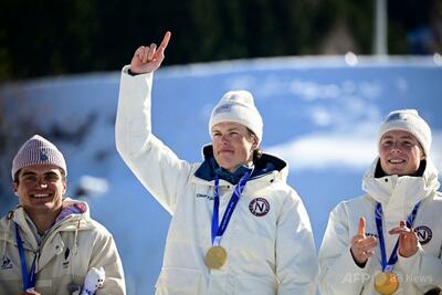 クレボが通算9個目の金メダル、冬季五輪史上最多 ミラノ・コルティナ五輪