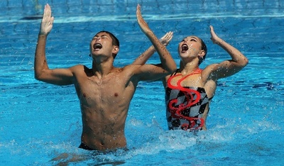 佐藤組が2個目の銀 世界水泳AS、混合デュエット