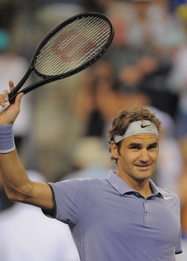 フェデラーが快勝で8強入り、BNPパリバ・オープン