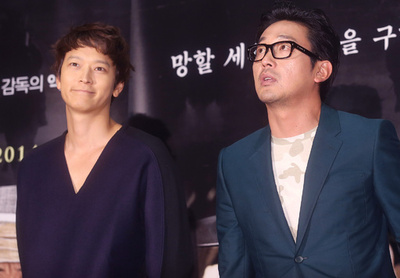 韓国映画の『群盗』、メディア向け試写会開催 主演2人も出席