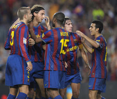 FCバルセロナ 開幕戦でヒホンに完勝、イブラヒモビッチが移籍後初得点