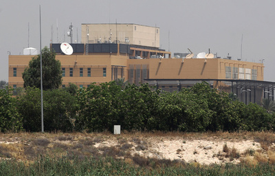 米大使館付近にロケット弾2発、負傷者の情報なし イラク